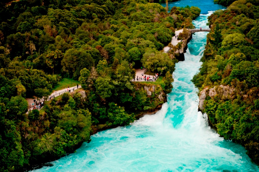 Huka Falls Waterfall Taupo New Zealand